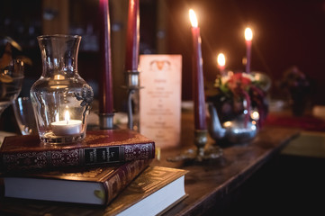 Décoration de table de cérémonie de style steampunk