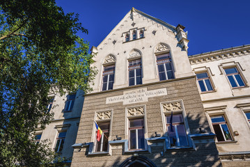 Exterior view of School on the Hill in Sighisoara city
