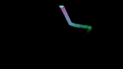 Banner star futuristic interface dashboard digital ai series colorful neon glow loop background abstract motion screen animated box shapes lines design laser animation tv spectrum 4K - Powered by Adobe