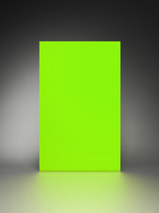 neon green background, scene, neon green color mood tone, fluorescent. 3d rendering wallpaper studio set