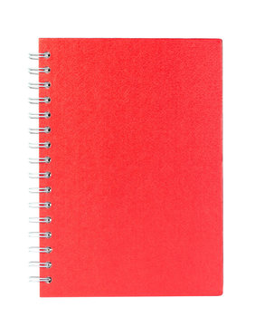 red book on a white background