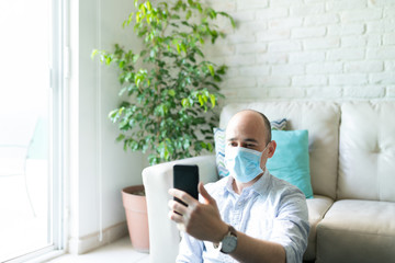 Doing a video call with a smartphone