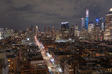 Fototapeta na wymiar New York seen from a tall building