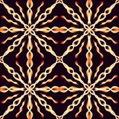 abstract seamless pattern with flowers