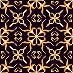 seamless pattern with floral elements