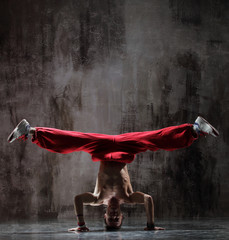 young modern hip hop male dancer