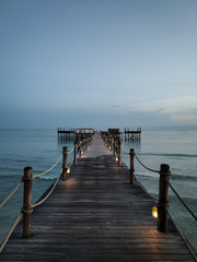 Fototapeta premium pier in the sea