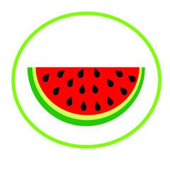 sweet, fresh  watermelon pattern   illustration. summer fruit