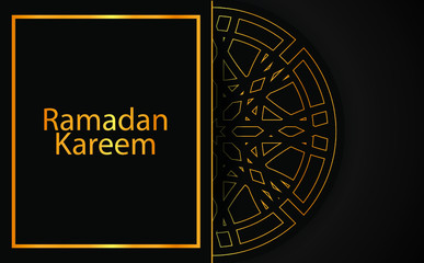 Ramadan Background islamic crescent and arabic pattern