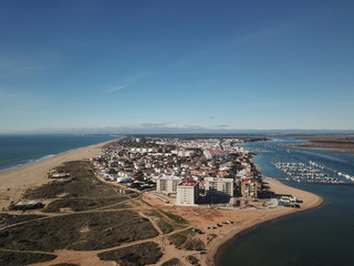 Beautiful aerial views of punta umbría