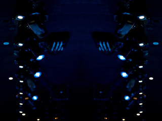 Abstract texture background for design. Stage light and smoke on stage, lighting and spotlights.