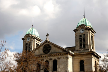 Naklejka premium Ambiance du quartier du canal de l'ourcq