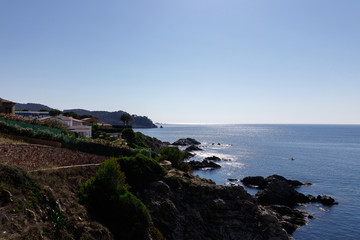 landscape in the coast in the north of spain