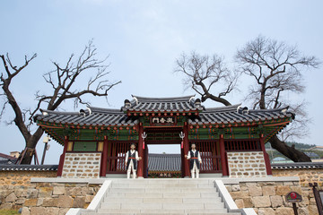 Miryang Government Office Site in Miryang-si, South Korea. Buildings of the Joseon Dynasty.
