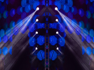 Abstract texture background for design. Stage light and smoke on stage, lighting and spotlights.