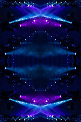 Abstract texture background for design. Stage light and smoke on stage, lighting and spotlights.