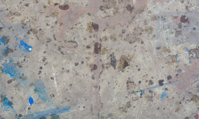 photo background, texture of old worn concrete, worn peeling paint blue. space for text