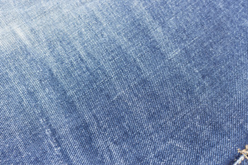 blue denim old frayed fabric