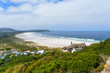 Fototapeta na wymiar View of Hout Bay Beach, Cape Town, South Africa.