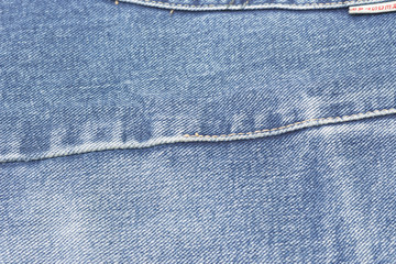 blue denim old frayed fabric