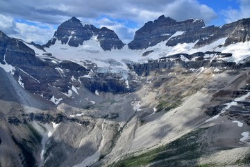 Helicopter Ride over Banff National Park , Canada , Rocky Mountains 