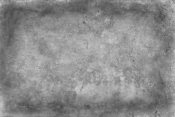Fototapeta premium old gray wall / abstract vintage gray background, texture old concrete, plaster crack