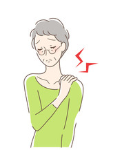 肩こりに悩む女性