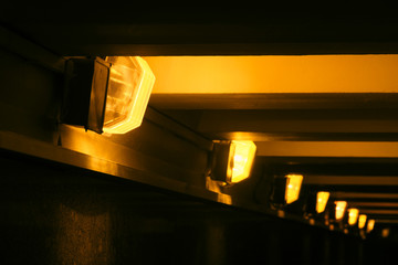 light bulb in the underpass
