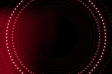 Light tunnel for your backgrounds.Bright vibrant dots. laser illumination. Red colors.