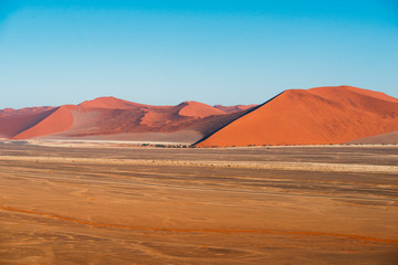 Fototapeta na wymiar red dunes in Sossusvlei
