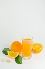 Effervescent tablet of vitamin c and orange. Vitamin C help improve health