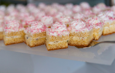 Turkish delicious, dessert, Vanille. Baiser