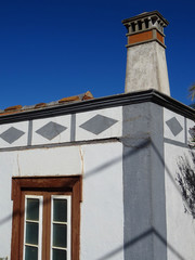 Traditional architecture. Detail of chimney. North of La Palma Island. Canary Islands. Spain.