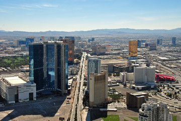 Obraz premium Las Vegas Skyline from the Stratosphere Tower, Nevada, USA