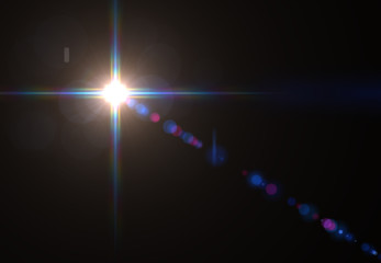 Modern lens flare red background streak rays (super high resolution)