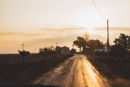 parabrisas y paisaje