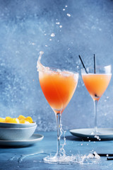 Traditional Italian cocktail bellini