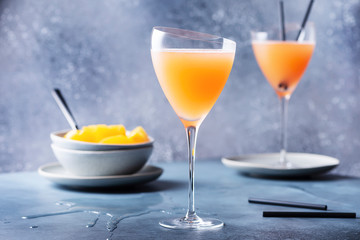 Traditional Italian cocktail bellini
