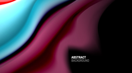 Liquid colors fluid gradients on black background