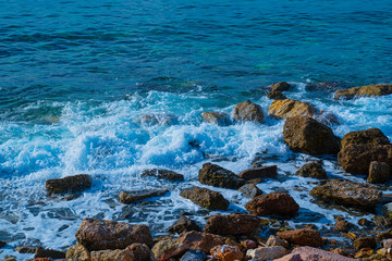 rocks in the sea