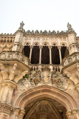 Palace of Sobrellano and church from Comillas, Santander, Spain