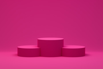 3d rendering,Podium minimal abstract background for cosmetic product presentation, Abstract geometric shape