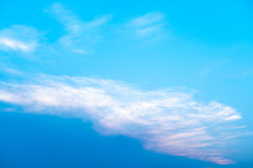 Naklejka na ściany i meble Beautiful Clear Blue Sky at Late evening from my Balcony, No Pollution Just the Clear Sky.