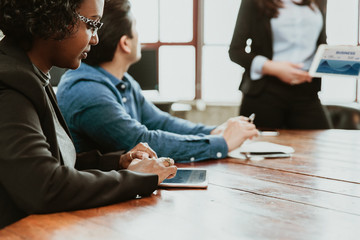 Businesspeople in a meeting