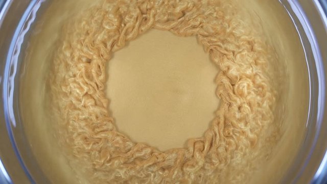 Rheoscopic fluid. Beautiful movement of particles in a liquid. Fantastic patterns and shapes. 50 fps