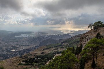 panoramic view from the Mount Erice