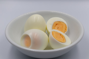 Bowl of chicken eggs