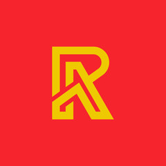 A and R logo initial letter