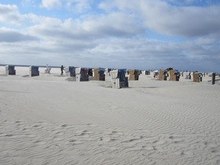 Strandk&ouml;rbe auf St. Peter-Ording