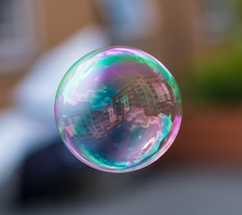soap bubble on a coloraturas background